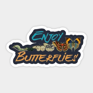 Enjoy The Butterflies, Butterfly Evolution Sticker